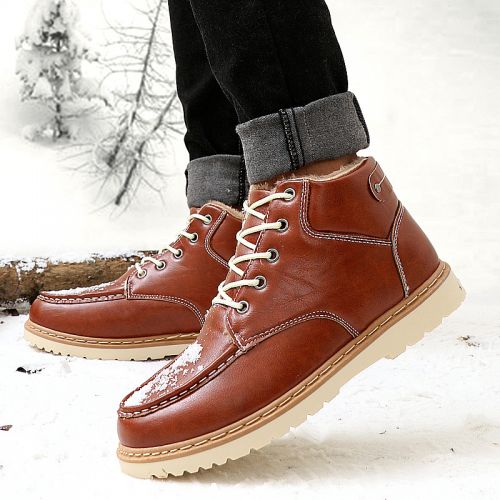 Boots - chaussures en PU ronde pour hiver - loisir - semelle PVC - Ref 957575