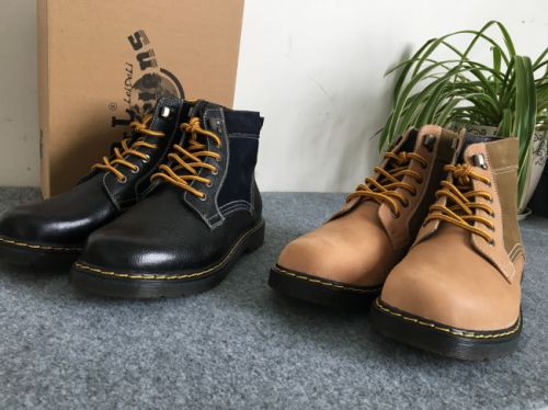 Boots - chaussures en Une variété de matériaux épissure - Ref 957604