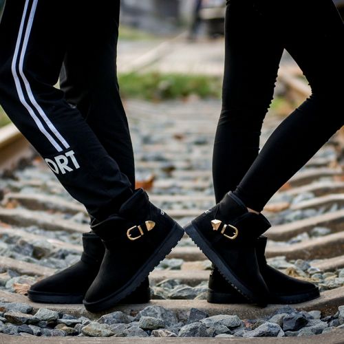 Boots - chaussures en ronde pour hiver - Ref 957613