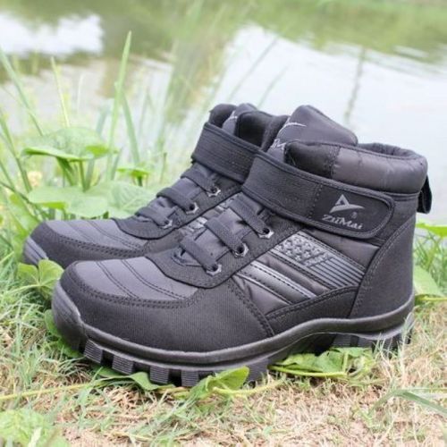 Boots - chaussures en Microfiber ronde pour hiver - loisir - semelle caoutchouc - Ref 957615