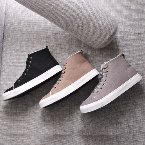 Boots - chaussures en Microfiber ronde pour hiver - Ref 957617