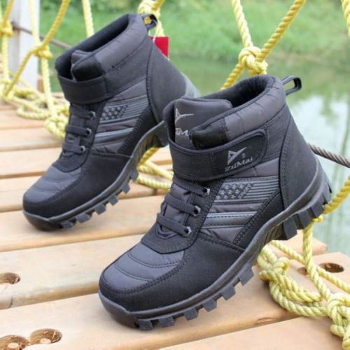 Boots - chaussures en Cuir spatial ronde pour hiver - Ref 957619