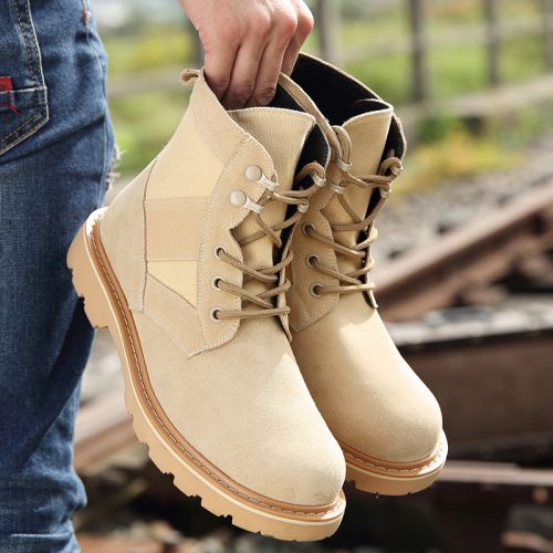 Boots - chaussures en toile ronde pour hiver - loisir - semelle caoutchouc - Ref 957642