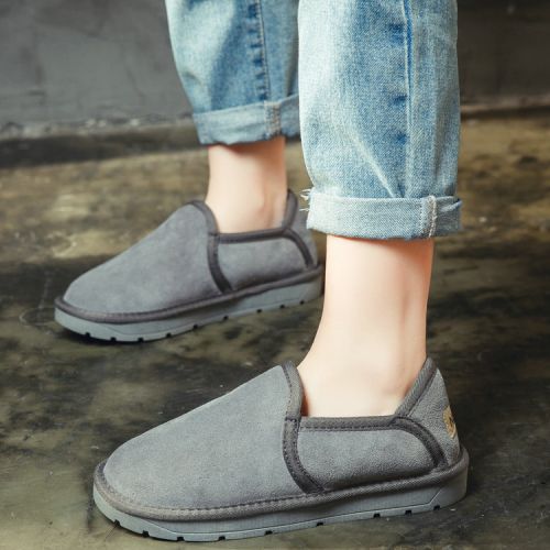 Boots - chaussures en plancher de cuir, En plus de de vache, AILAIXI ronde pour hiver - loisir - semelle TPR - 