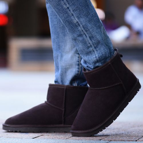 Boots - chaussures en de vache ronde pour hiver - Angleterre - semelle TPR - Ref 957648