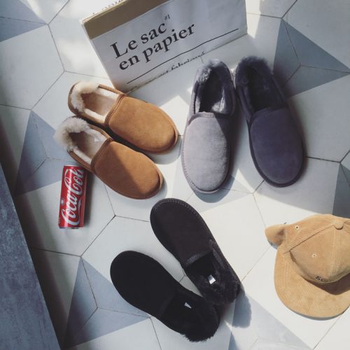 Boots - chaussures en de vache ronde pour hiver - loisir - semelle TPR - Ref 957666