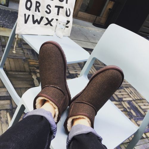 Boots - chaussures en toile ronde pour hiver - loisir - semelle TPR - Ref 957668