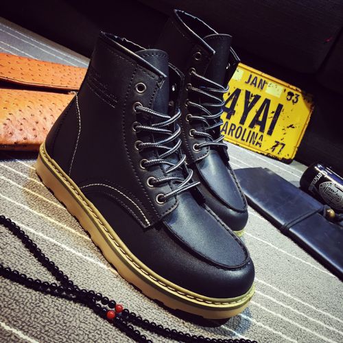 Boots - chaussures en PU ronde pour hiver - loisir - semelle caoutchouc - Ref 957687