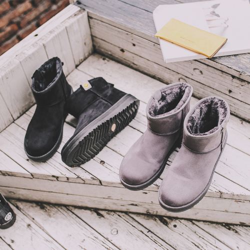 Boots - chaussures en ronde pour hiver - tendance des jeunes - semelle caoutchouc - Ref 957706