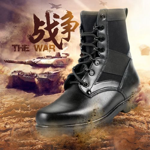Boots militaires pour homme Première couche en cuir - dérapage Ref 1396848