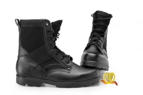 Boots militaires pour homme en cuir - Ref 1396986