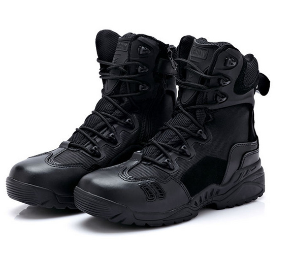 Boots militaires FLYING EAGLE en cuir - porter Ref 1396987