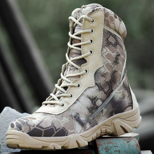 Boots militaires pour homme en Nylon + cuir - porter Ref 1397070