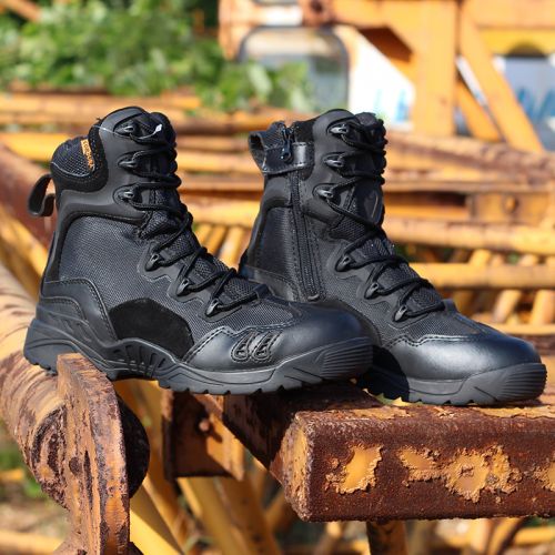 Boots militaires en cuir - porter Ref 1397123