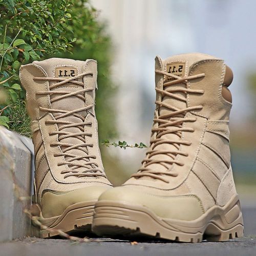 Boots militaires pour homme en Nylon + cuir - augmenter Ref 1397167