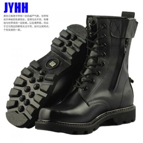 Boots militaires pour homme en cuir de vache fendu - amortissement Ref 1397273