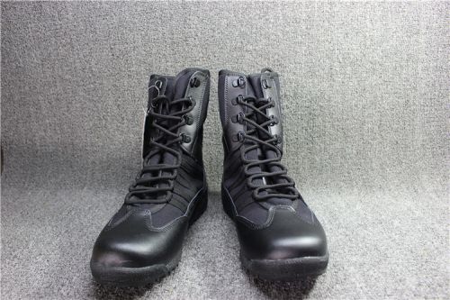 Boots militaires GARSING en Cuir + mesh - choc Ref 1397292