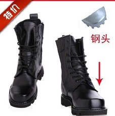 Boots militaires en cuir - porter Ref 1397296