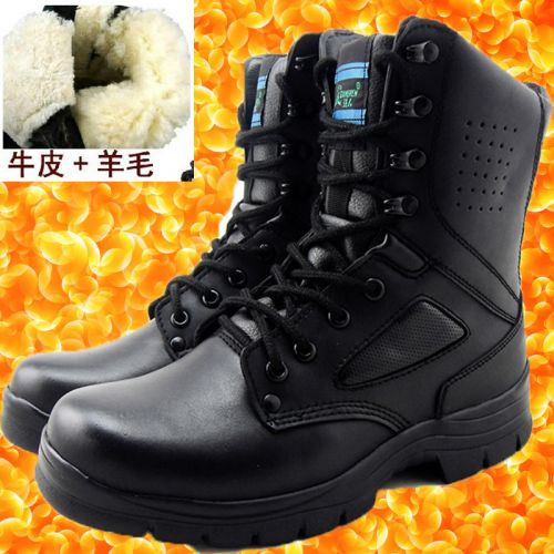 Boots militaires pour homme Première couche en cuir - chaud Ref 1397302