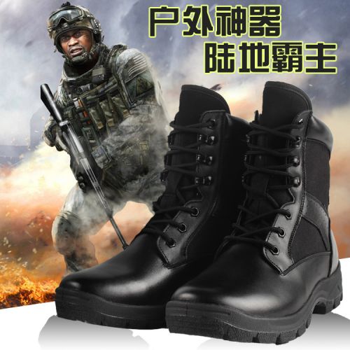 Boots militaires pour homme Première couche en cuir - choc Ref 1397360