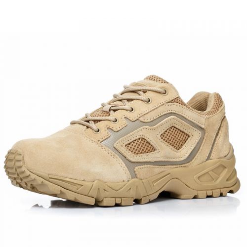 Boots militaires pour homme Première couche en cuir - lumière Ref 1397410