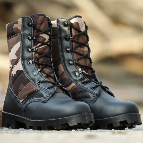 Boots militaires pour homme en cuir - amortissement Ref 1397468