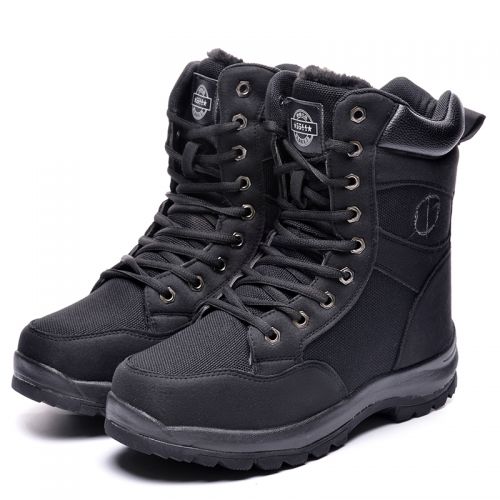 Boots militaires pour Lovers en toile - chaud Ref 1397526