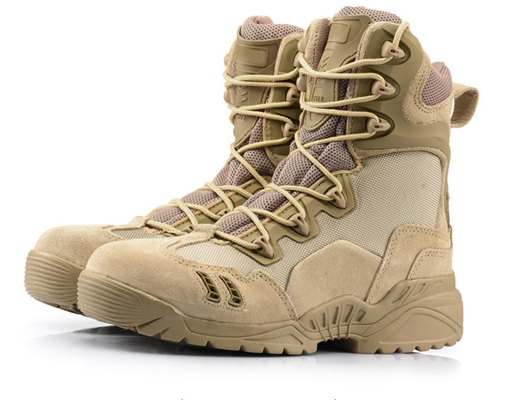 Boots militaires pour homme en cuir - porter Ref 1397568