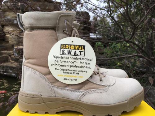 Boots militaires pour homme SWAT en cuir de vache fendu - dérapage Ref 1397601