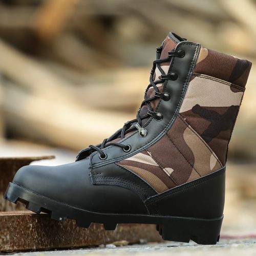 Boots militaires pour homme en pu + mesh - porter Ref 1397662