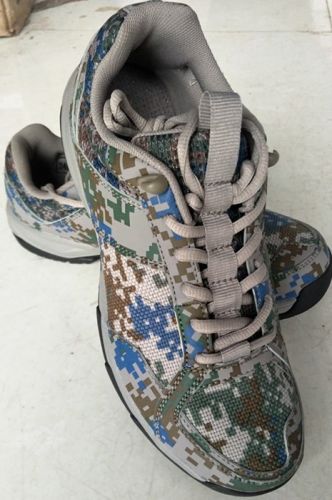 Boots militaires en PU + Lycra - dérapage Ref 1397699