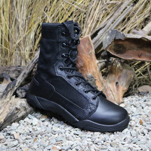 Boots militaires en Cuir + mesh - respirant Ref 1397769