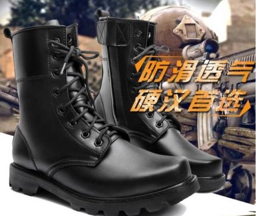 Boots militaires pour homme en cuir - dérapage Ref 1397942