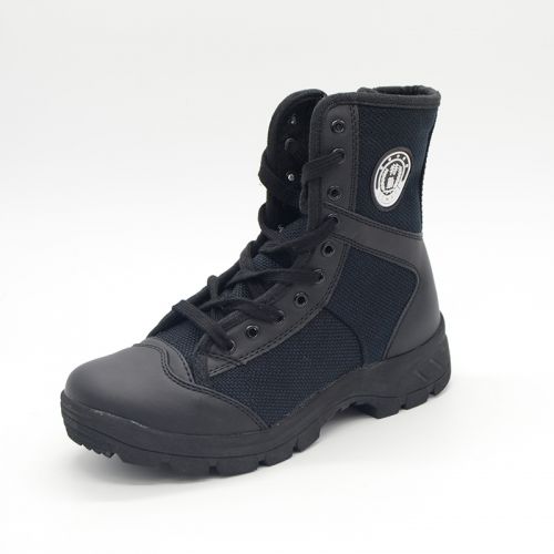Boots militaires en Cuir + mesh - porter Ref 1397990