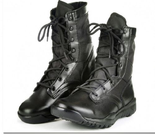 Boots militaires en cuir - Ref 1398024
