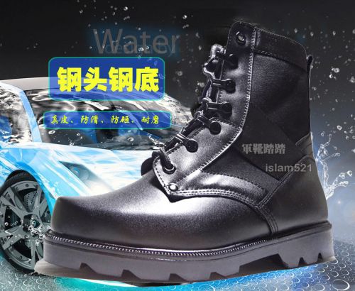 Boots militaires pour homme Première couche en cuir - porter Ref 1398205