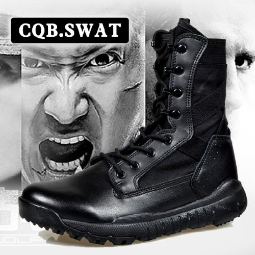 Boots militaires pour homme en cuir - amortissement Ref 1398281