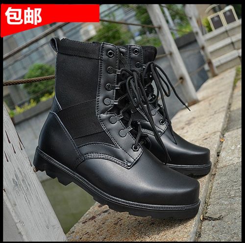 Boots militaires pour homme en cuir de vache fendu - porter Ref 1398282