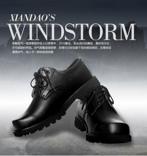 Boots militaires pour homme en cuir - porter Ref 1398384