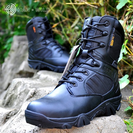 Boots militaires pour homme S.ARCHON en cuir - dérapage Ref 1398389