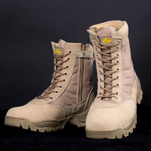 Boots militaires pour homme en cuir de vache fendu - porter Ref 1398437