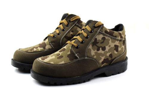 Boots militaires pour homme en Cuir + mesh - porter Ref 1398453
