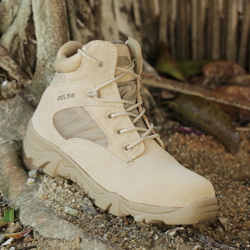 Boots militaires pour homme S.ARCHON en cuir de vache fendu - amortissement Ref 1398459