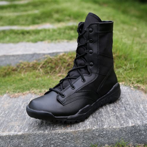 Boots militaires pour homme CQB.511 en Nylon + cuir - dérapage Ref 1398535