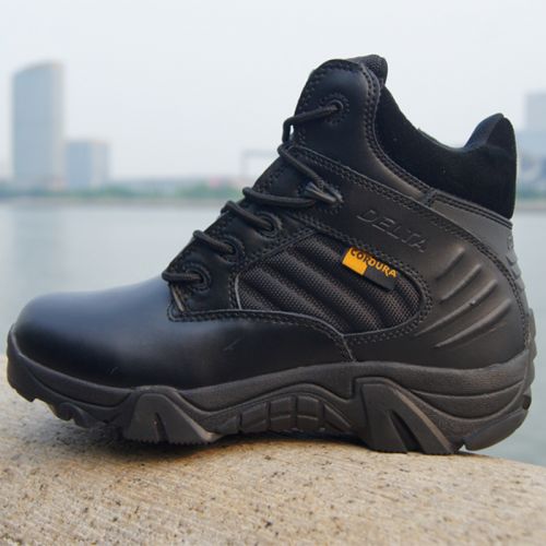 Boots militaires pour homme en cuir - Ref 1398738