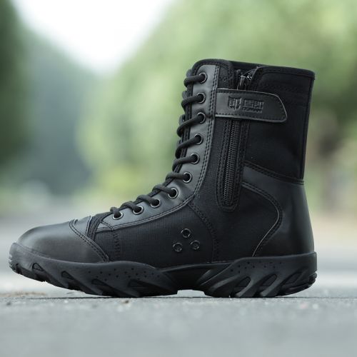 Boots militaires en Nylon + cuir - porter Ref 1398768