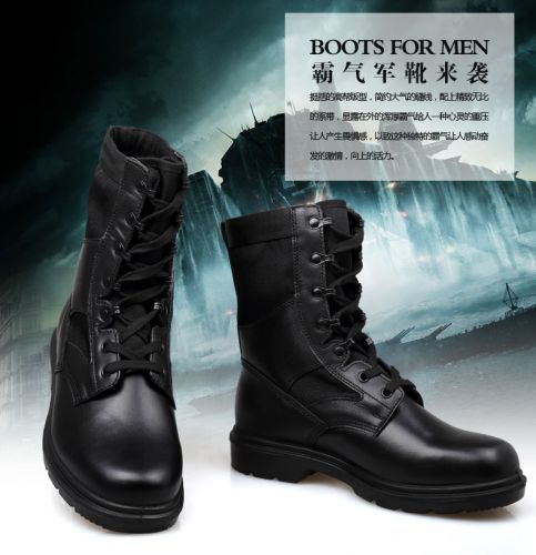 Boots militaires pour homme Première couche en cuir - amortissement Ref 1398829