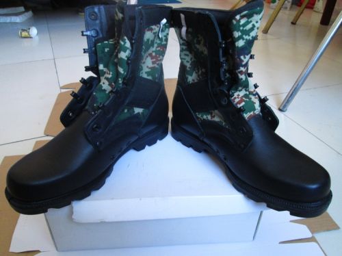 Boots militaires en Nylon + cuir - porter Ref 1399108