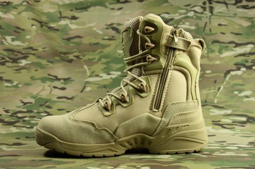 Boots militaires en Nylon + cuir - lumière Ref 1399175