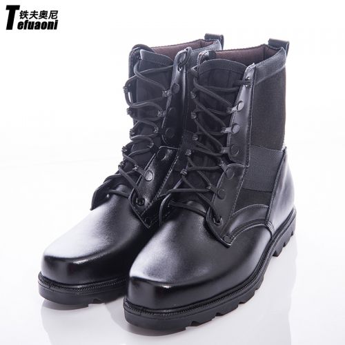 Boots militaires pour homme TEFUAONI en cuir - amortissement Ref 1399370